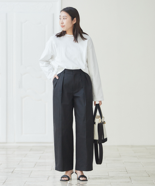 美品⭐️ジャーナルスタンダードレサージュ FINXギャバチノパンツ36 journal standard L'essage パンツ チノパン FINXギャバ