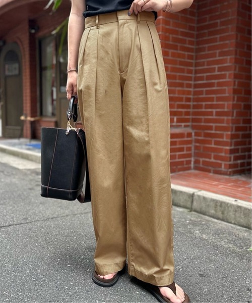 美品⭐️ジャーナルスタンダードレサージュ FINXギャバチノパンツ36 journal standard L'essage パンツ チノパン FINXギャバ
