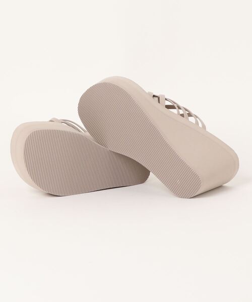 【サマーレザー編み】ALDO フラットサンダル リゾート向き 快適 San-ai Resort 三愛水着楽園 サンダル レザーライク編みサンダル