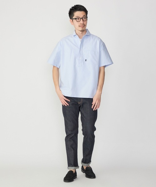 SHIPS.me シャツ 「ZOZO限定」SHIPS.me: OXプルオーバーラウンドカラー