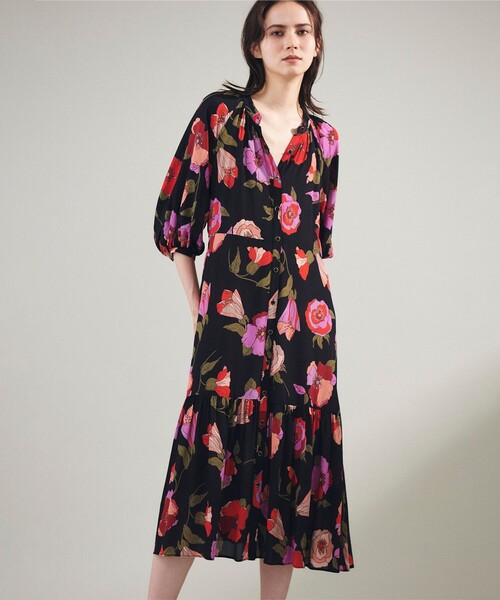 【美品】23SS グレースクラス 定価52,800 フラワージョーゼットドレス GRACE CLASS ワンピース フラワージョーゼットドレス : ZOZOTOWN Yahoo