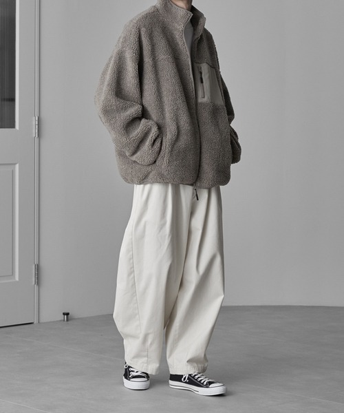 RUUBON ブルゾン アウター high neck boa jacket / ハイネック ボア