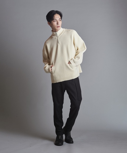 NO ID.（ノーアイディー） セーター ニット 「NO ID.」Half Zip Knit