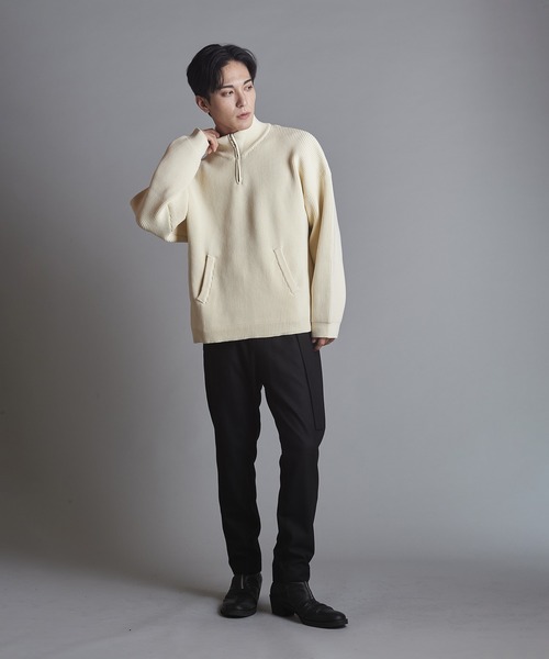 NO ID.（ノーアイディー） セーター ニット 「NO ID.」Half Zip Knit