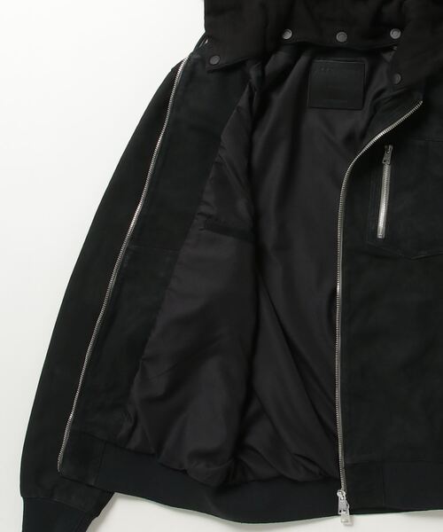 ALLSAINTS ma1 ma-1 KAIRO REMOVABLE HOOD SUEDE BOMBER JACKET