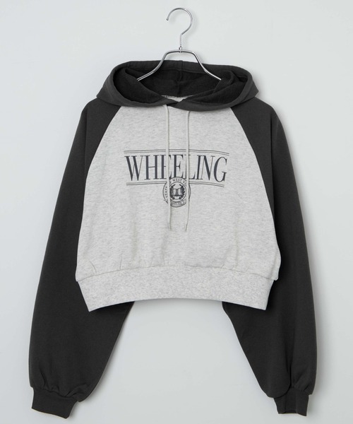 WEGO トレーナー スウェット WEGO/ラグランショートパーカー