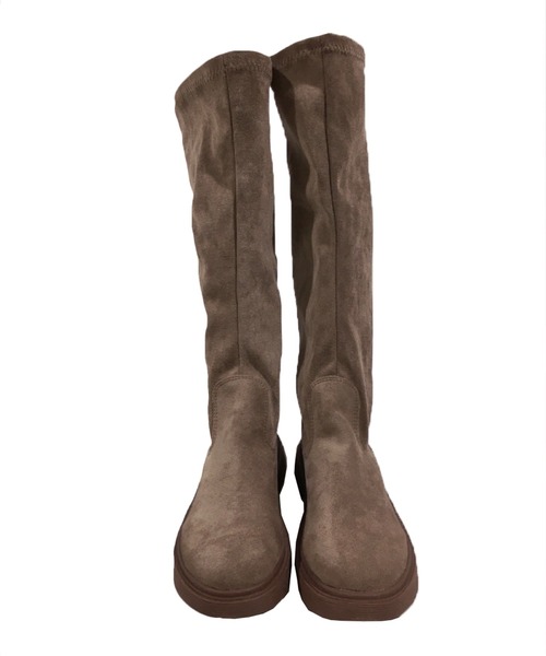 Dewlily ブーツ フェイクスエードロングブーツ レディース : ZOZOTOWN