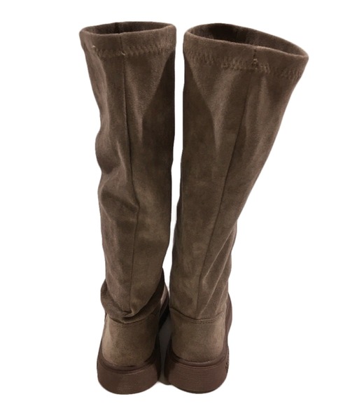 Dewlily ブーツ フェイクスエードロングブーツ レディース : ZOZOTOWN