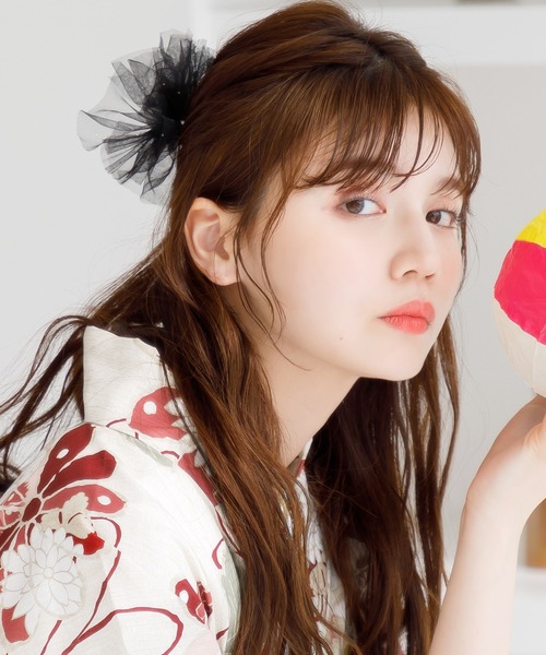 Dita くしゅふわ。シフォンヘアピン「K」 レディース : ZOZOTOWN