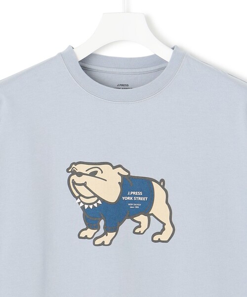 J.PRESS YORK STREET tシャツ 「UNISEX」ブルドッグプリントTシャツ 