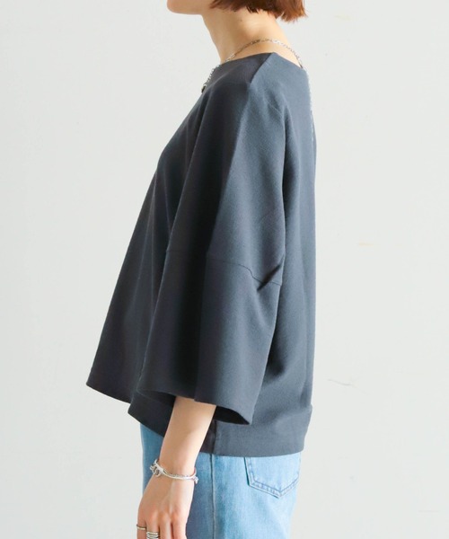 tシャツ ブロックインレー　ボリュームスリーブP/O レディース NOMBRE IMPAIR tシャツ ブロックインレー ボリュームスリーブP/O