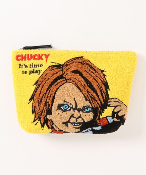 E-COME ポーチ UNIVERSAL さがら刺繍ポーチ レディース メンズ