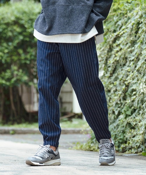 バルーンパンツ CAMBIO ジーンズ mp12563-12oz Stripe Jacquard Denim Balloon