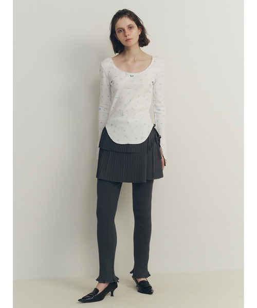 最終お値下げ価格！sorin ソリン　プリーツ　リボン　ミニスカート　グレー SORIN スカート Pleats Ribbon Mini Skirt : ZOZOTOWN Yahoo!店