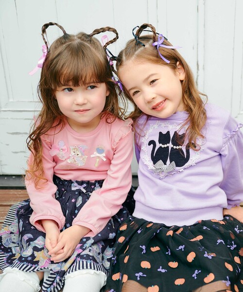 ANY（エニィ） トレーナー ネコシルエット裏毛トレーナー キッズ 子供