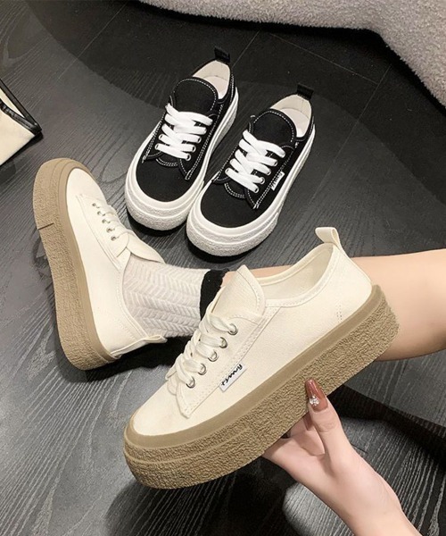 Melissa ホワイト 厚底スニーカー レースアップ 【公式通販】