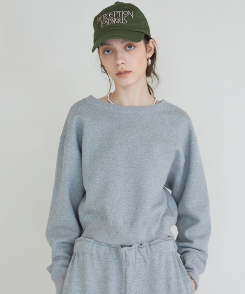 CREDONA 「THE C」 POINT SWEATSHIRTS グレー CREDONA - 【THE C】 POINT SWEATSHIRTS (グレー) | Sir online