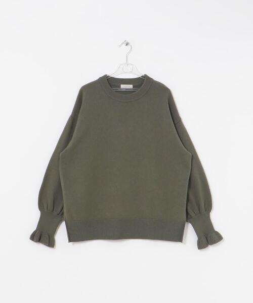 LAATO（ラート） ニット セーター frill sleeve knit レディース