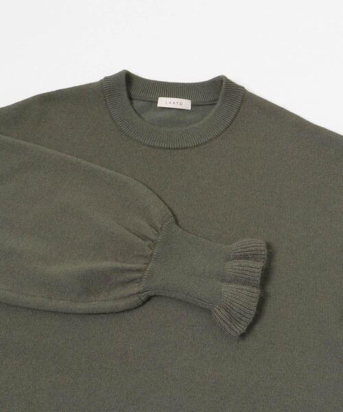 LAATO（ラート） ニット セーター frill sleeve knit レディース