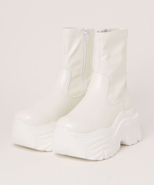y's サイドジップ　ブーツ厚底　ワイズ y´s サイドジップ ブーツ厚底 ワイズ