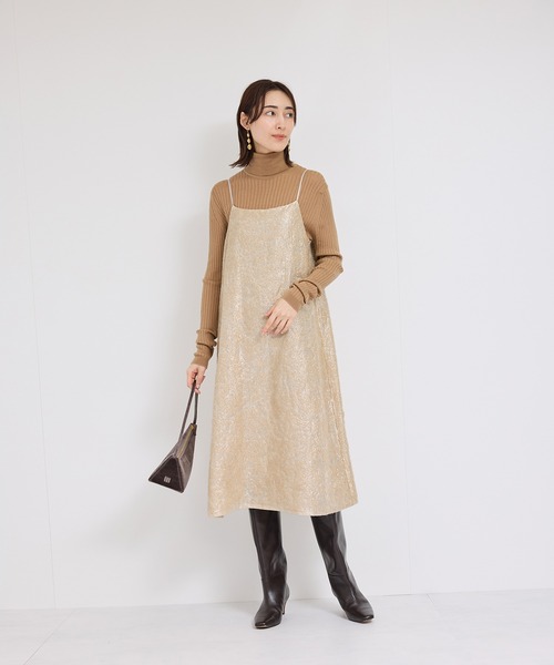 ロペ（ROPE’）/スパンコールバックＵキャミワンピース ROPE'（ロペ） ワンピース スパンコールバックUキャミワンピース