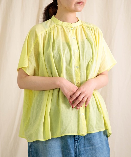 Brocante ブラウス シャツ 半袖 「Brocante / ブロカント」 インド
