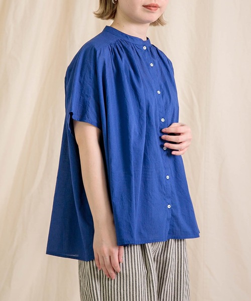 Brocante ブラウス シャツ 半袖 「Brocante / ブロカント」 インド