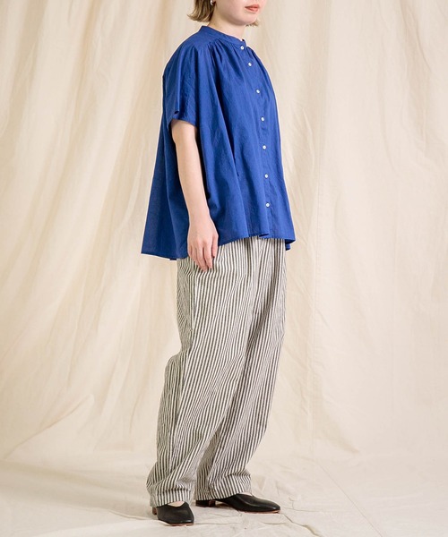 Brocante ブラウス シャツ 半袖 「Brocante / ブロカント」 インド
