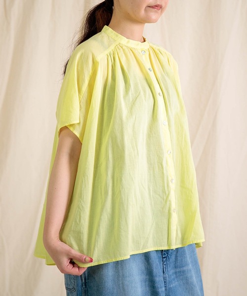 Brocante ブラウス シャツ 半袖 「Brocante / ブロカント」 インド