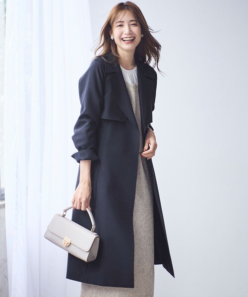 SALUE サルエドレスコート トレンチコートLisette ANY SIS（エニィスィス） トレンチコート コート 「洗える」Noble