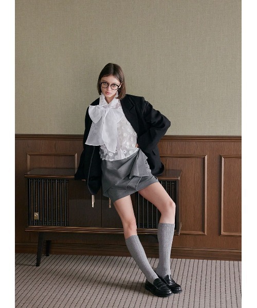 COEL（コエル） ブラウス シャツ モチーフシアーブラウス レディース