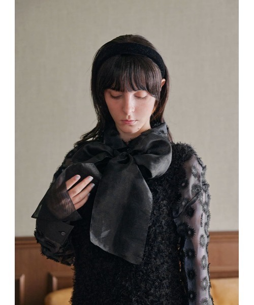 COEL（コエル） ブラウス シャツ モチーフシアーブラウス レディース