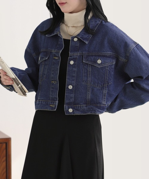 ドゥーズィエムクラス Cropped Denim ジャケット Gジャン 短丈 デニムジャケット gジャン ショート丈デニムジャケット レディース