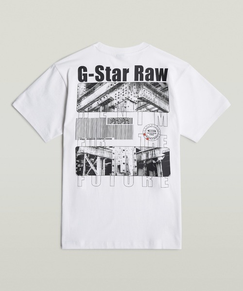 ◆G-STAR RAW◆Barcode Back Graphic Loose T シャツ g-star-barcode-back-graphic-