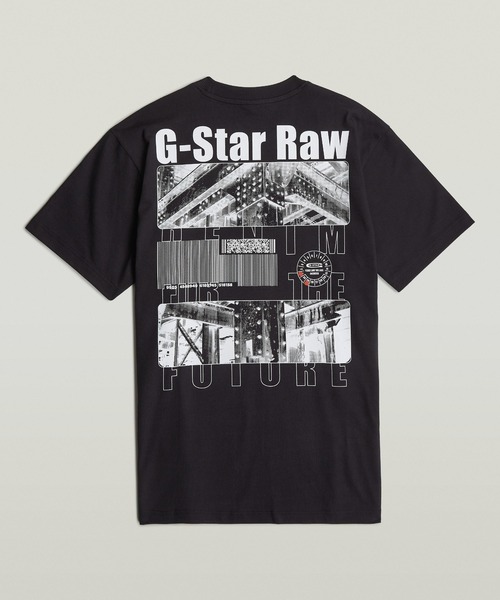 G-STAR RAW tシャツ BARCODE BACK GRAPHIC LOOSE T-SHIRT/バック