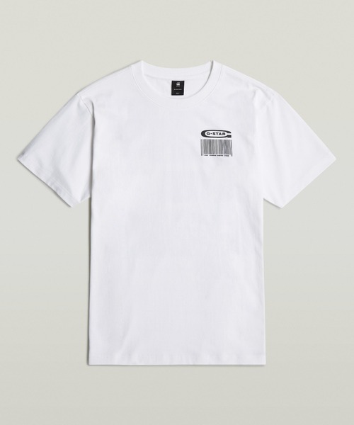 G-STAR RAW tシャツ BARCODE BACK GRAPHIC LOOSE T-SHIRT/バック