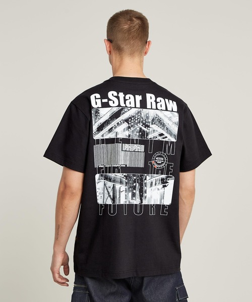 G-STAR RAW tシャツ BARCODE BACK GRAPHIC LOOSE T-SHIRT/バック