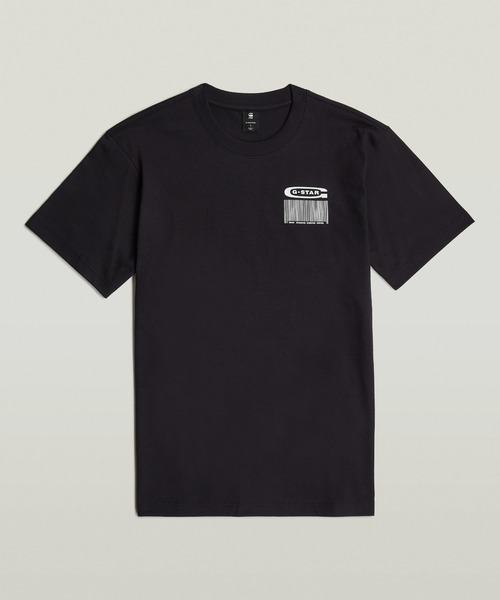 G-STAR RAW tシャツ BARCODE BACK GRAPHIC LOOSE T-SHIRT/バック