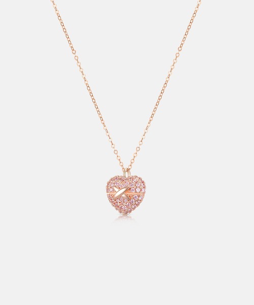 ネックレス 「メトロシティ」クオレスターリングシルバーローズネックレス レディースの画像