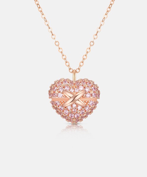 ネックレス 「メトロシティ」クオレスターリングシルバーローズネックレス レディースの画像