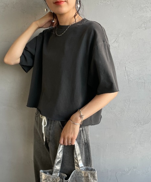 【  Jeans】NEW☆クロップドリブTシャツ 231314-4.jpg