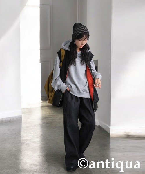 antiqua パンツ シワ加工パンツ レディース : ZOZOTOWN Yahoo!店