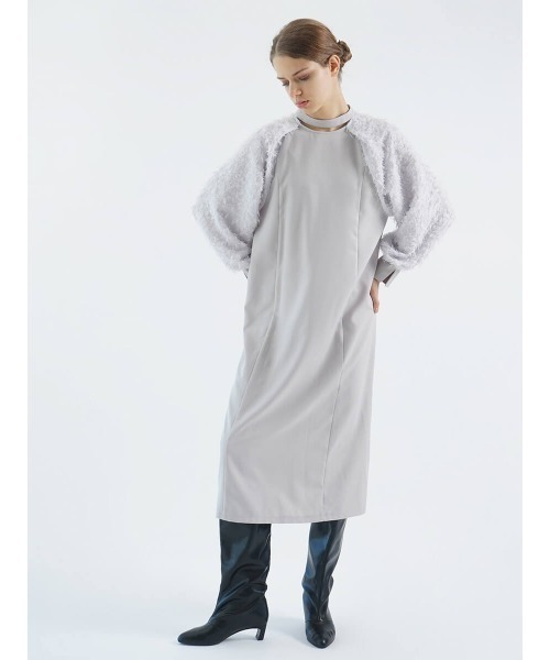 ワンピース　1〜107 AZUL BY MOUSSY | リネンライクジレワンピース (ワンピース(ロング