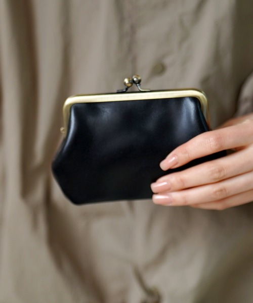 THE MILES ポーチ 栃木レザー がま口財布 ワレットポーチ メンズ