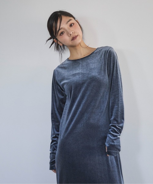 feepur ワンピース 「TALL/2Tサイズあり」ベロアロング