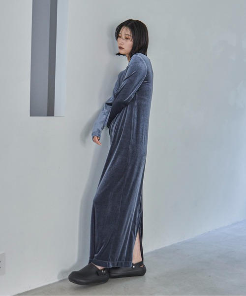 feepur ワンピース 「TALL/2Tサイズあり」ベロアロング