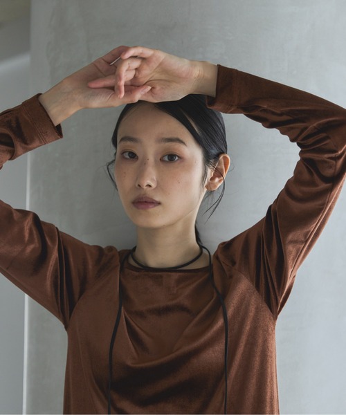 feepur ワンピース 「TALL/2Tサイズあり」ベロアロング
