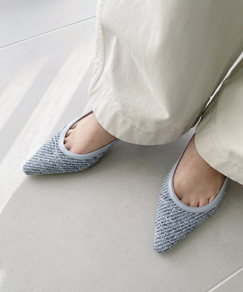 LE TALON パンプス 5cmサイドオープンリボンパンプス : ZOZOTOWN