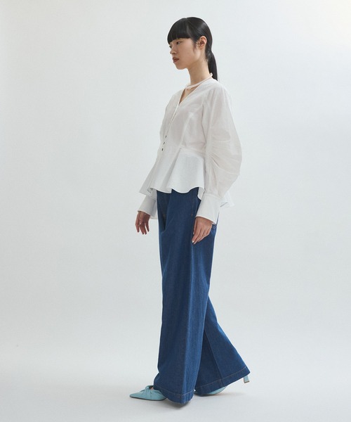 ADAM ET ROPE' ボリュームスリーブブラウス SALON adam et rope'｜ボリュームスリーブブラウス | Rakuten
