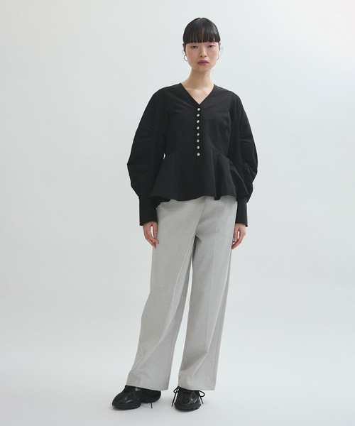 ブラウス シャツ 「サステナブル」ボリュームスリーブブラウス レディース ADAM ET ROPE' ブラウス シャツ 「サステナブル」ボリューム